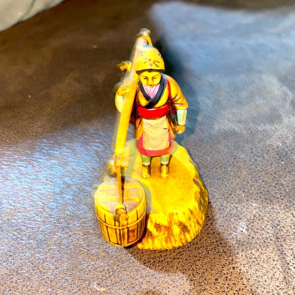 Vintage Asian Figurine-Celluloid- Water Bearer